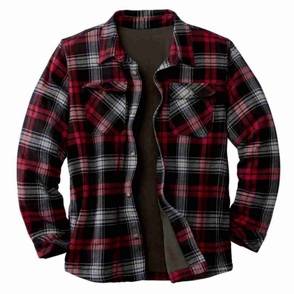 Fur lined top lumberjack shirt