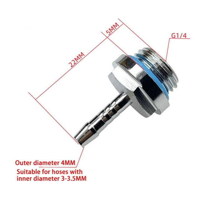 YIWEI PC Water Cooling Barb Fitting TwoTouch Fitting G1/4 Thread