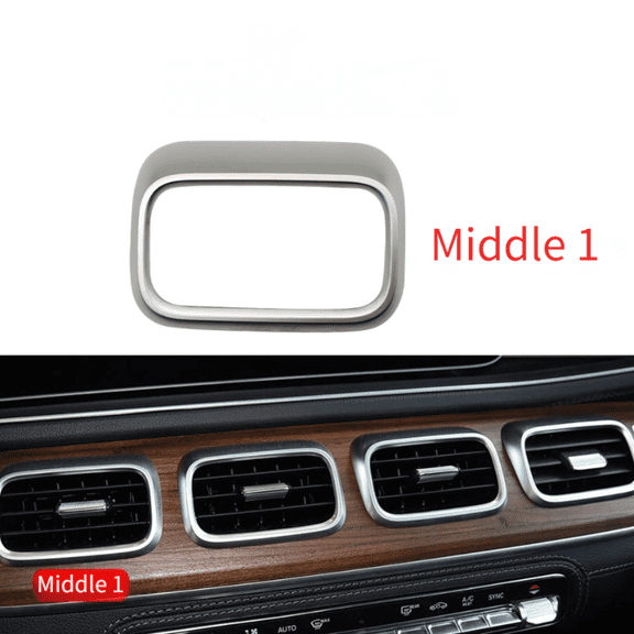 YIWEI Silver Car Center Console Panel for Mercedes-Benz Gle Gls Class W167 2020-2026, Precision Fit Interior Trim Cover Replacement, Durable Plastic Finish, Oem 1676802402-1