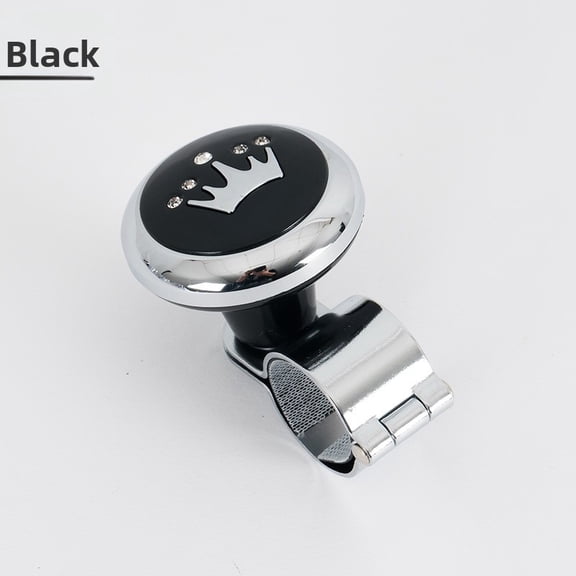 YIWEI Steering Wheel Spinner Knob With Steel Ball Bearing for Smooth Easy Turn Assist, Abs Power Ball Handle for Car Truck Van Driving Control, Black