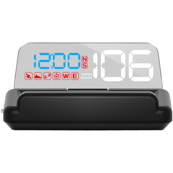 YIWEI Vehicle Hud Gps Speedometer Display With 3D Reflection for Various Vehicles Usb