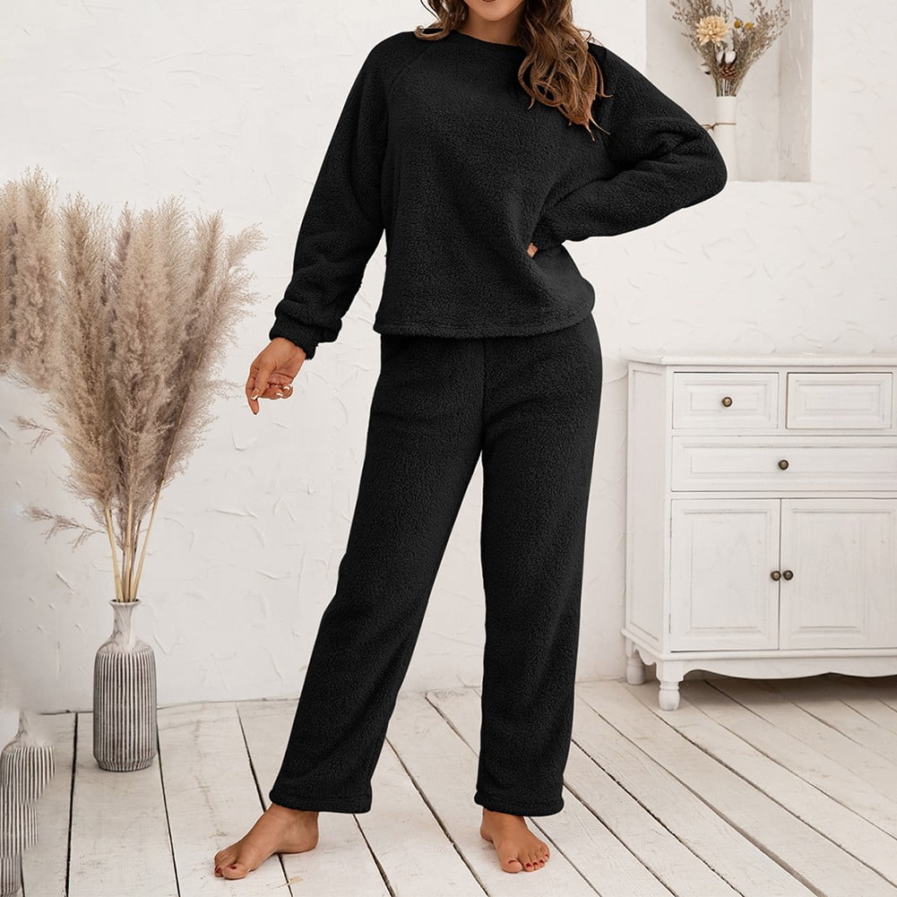 Black womens online loungewear set
