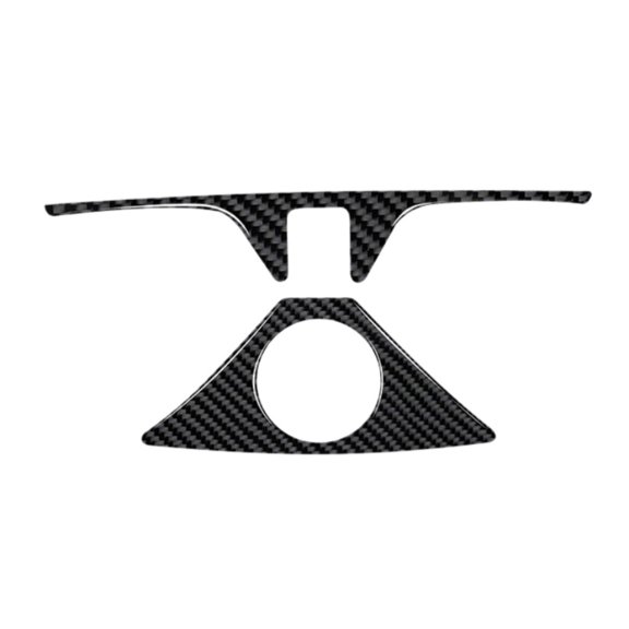 YIWEI for Bmw 1 Series F40 2 Series 2020-2023 Carbon Fiber Water Cup Holder Cover Trim Sticker, Abs Interior Console Gear Panel Decor, Black