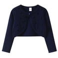 thumbnail image 1 of YIWULA Girls Cardigan Kids Long Sleeve Knit Dress Cover Up Tops Toddler Sweater(7-8 Years,Blue), 1 of 5