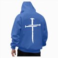 thumbnail image 1 of YIWULA Men's Zip-Up Hoodies Solid Hip-Hop Y2K Oversize Wash Old Craft Basic Hoodies Heavyweight Casual Fit Sweatshirt(XXXL,Blue), 1 of 8