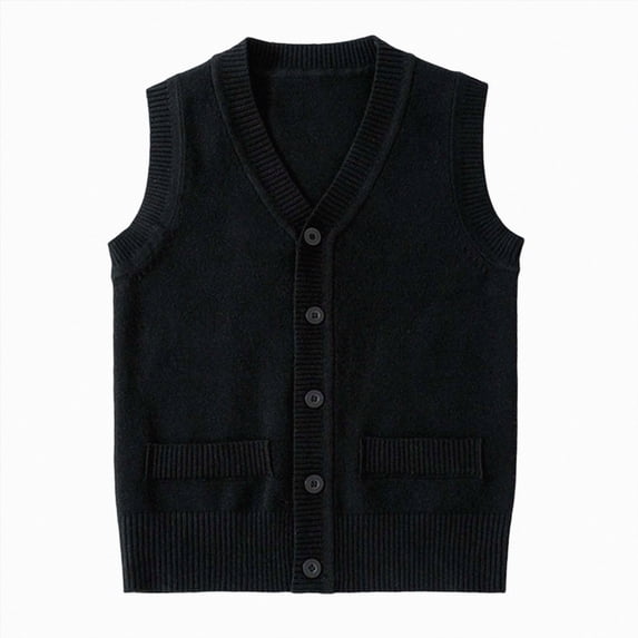 YIWULA Toddler Puffer Vest Boys Girls Fleece Vest Puffy Toddler Boy Sleeveless Jacket Coat(9-11 Years,Black)