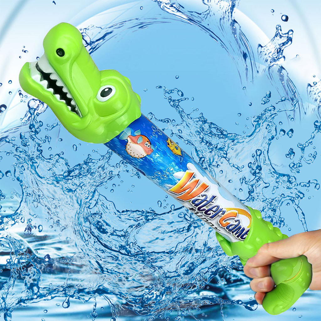 YIWULA Water Game Funny Plastic Water Toy Crocodile Shape Water Blaster