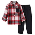 thumbnail image 1 of YIWULABaby Boys Formal Suit Gentleman Set Short Sleeve Romper Suspenders Shorts Pants Bowtie Wedding Tuxedo Outfits(6-7 Years,Red), 1 of 8