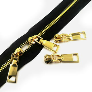 Mandala Crafts Black 28 inch Heavy Duty Zipper - #10 Antique Brass Metal Zipper for Sewing - Separating Jacket Zipper for Coat Zipper Replacement