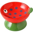 YIXINGCHEN Elevated Cat Food Bowl, Ceramic Tilted Whisker Fatigue Spill