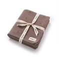 thumbnail image 1 of YIXPOH Baby Blanket 100% Organic Cotton Knit Swaddle Blanket Soft Warm Receiving Blanket for Newborns Coffee, 1 of 5