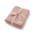 thumbnail image 1 of YIXPOH Baby Blanket 100% Organic Cotton Knit Swaddle Blanket Soft Warm Receiving Blanket for Newborns Pink, 1 of 7