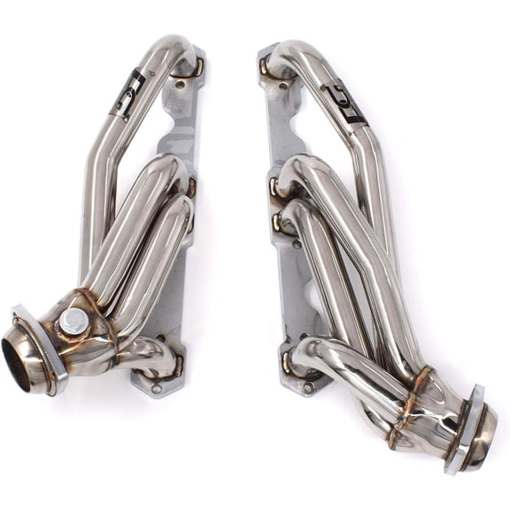 YIXUAN Exhaust Headers 1.5" 304 Stainless Polished for 88-95 C/K Silverado/Sierra, 92-95 Suburban/Blazer/Jimmy/Tahoe/Yukon, 5.0/5.7L