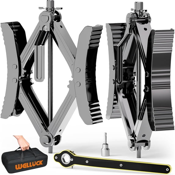 YIXUAN Heavy Duty X-Shaped Camper Wheel Chock Stabilizer – 2 Sets for RV Travel Trailer, Anti-Move Tire Wheel Chock, Fits 3.5" to 12" Wheel Gaps