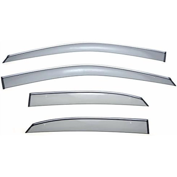 YIXUAN Window Visors Wind Deflectors with Chrome Trim Compatible with Lexus RX350/RX450h 2010-2015 Rain Guards 3-847LX007