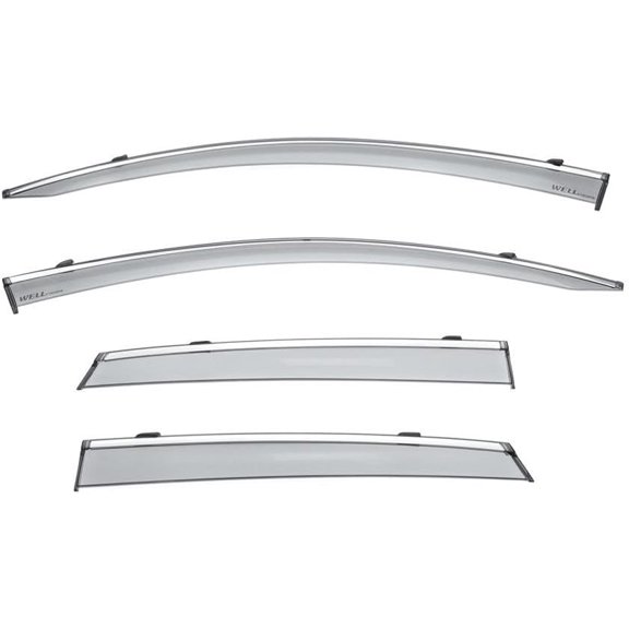 YIXUAN Window Visors Wind Deflectors with Chrome Trim  Compatible with Lincoln MKC 2015-2019  Rain Guards  3-847LC002