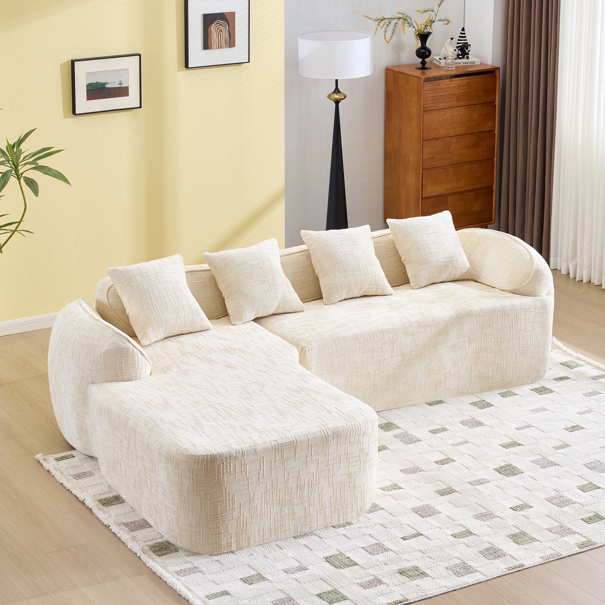 YIYADO Modular Sofa, L-Shaped Compression Sofa, Compression Sofa with ...