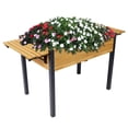 thumbnail image 1 of YIYADO Outdoor Planter, Elevated Metal Planter, Foldable, Plantable, with A Planting Depth of 7 Inches, 1 of 6