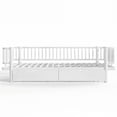 thumbnail image 1 of YIYADO Queen Size Metal Platform Bed, Low Profile Daybed Frame with Storage Drawers, Upgraded Round-Pipe Safety Structure, No Box Spring Needed, Modern White Bed for Bedroom Apartment Guest Room, 1 of 6