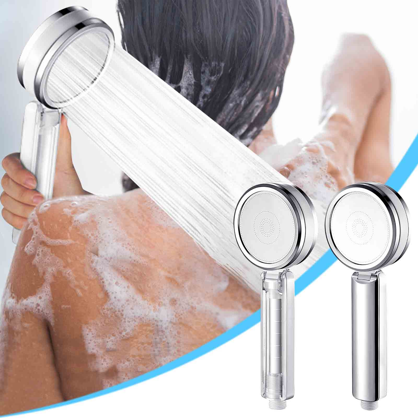 YIYEFU Handheld Filtered Shower Head, High Pressure Double Sided Spray