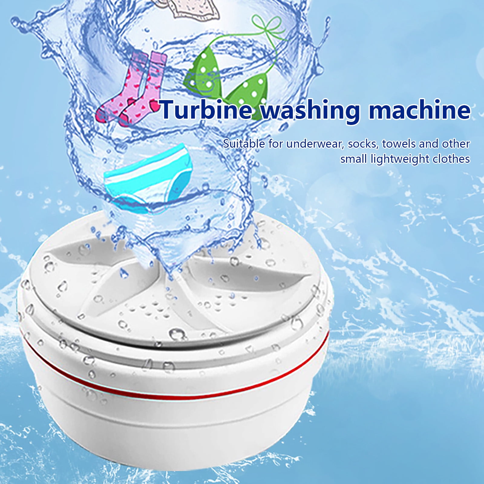 YIYEFU Portable Mini Washing Machine,Mini Dishwashers,Turbo Washing Machine ,Portable Washing