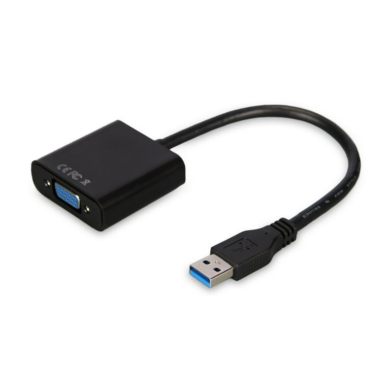 USB to VGA Adapter, Male-Female Video Card, External Display