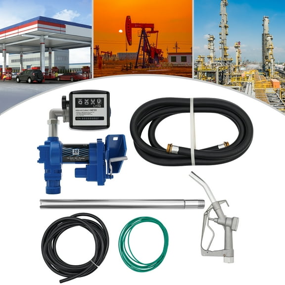 YIYIBUYS 265W 12V Fuel Transfer Pump Anti-Explosive Diesel Compact Gasoline Metering Fuel Pump Fuel Transfer Pump 50psi