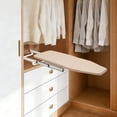 thumbnail image 1 of YIYIBYUS 12” X 32” Retractable Ironing Board, Retractable Hidden Ironing Board, Foldable Ironing Board with Heat-Resistant Ironing Board Cover for Wardrobe Sewing Rooms Laundry, 1 of 20