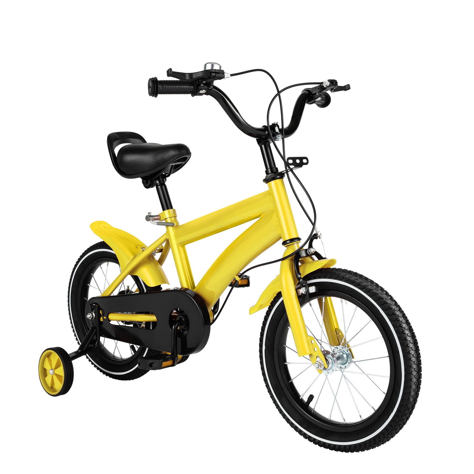 14-Inch Kids Bike with Basket & Adjustable Handlebar
