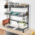 thumbnail image 1 of YIYIBYUS 2-Tier Dish Drying Rack Over Sink Cutlery Drainer Kitchen Shelf Cup Organizing 62cm, 1 of 1