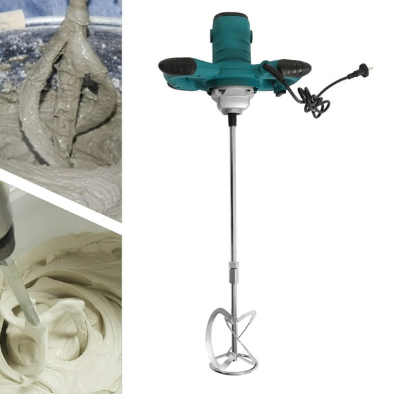 YIYIBYUS 2100W Electric Cement Mixer Portable 6 Speed Mud Mixer Adjustable Handheld Paint Mixer for Mixing Mortar