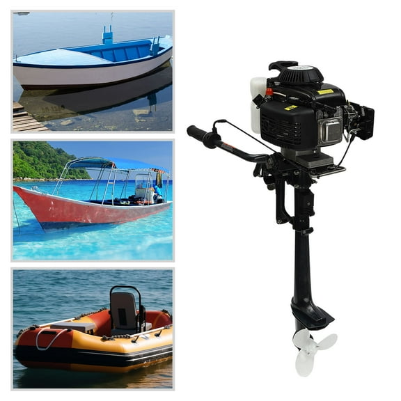 YIYIBYUS 3 HP Outboard Motor Wind Cooling Fishing Boat Engine for Fishing Aquaculture Outdoor, 5500rpm 2.2KW