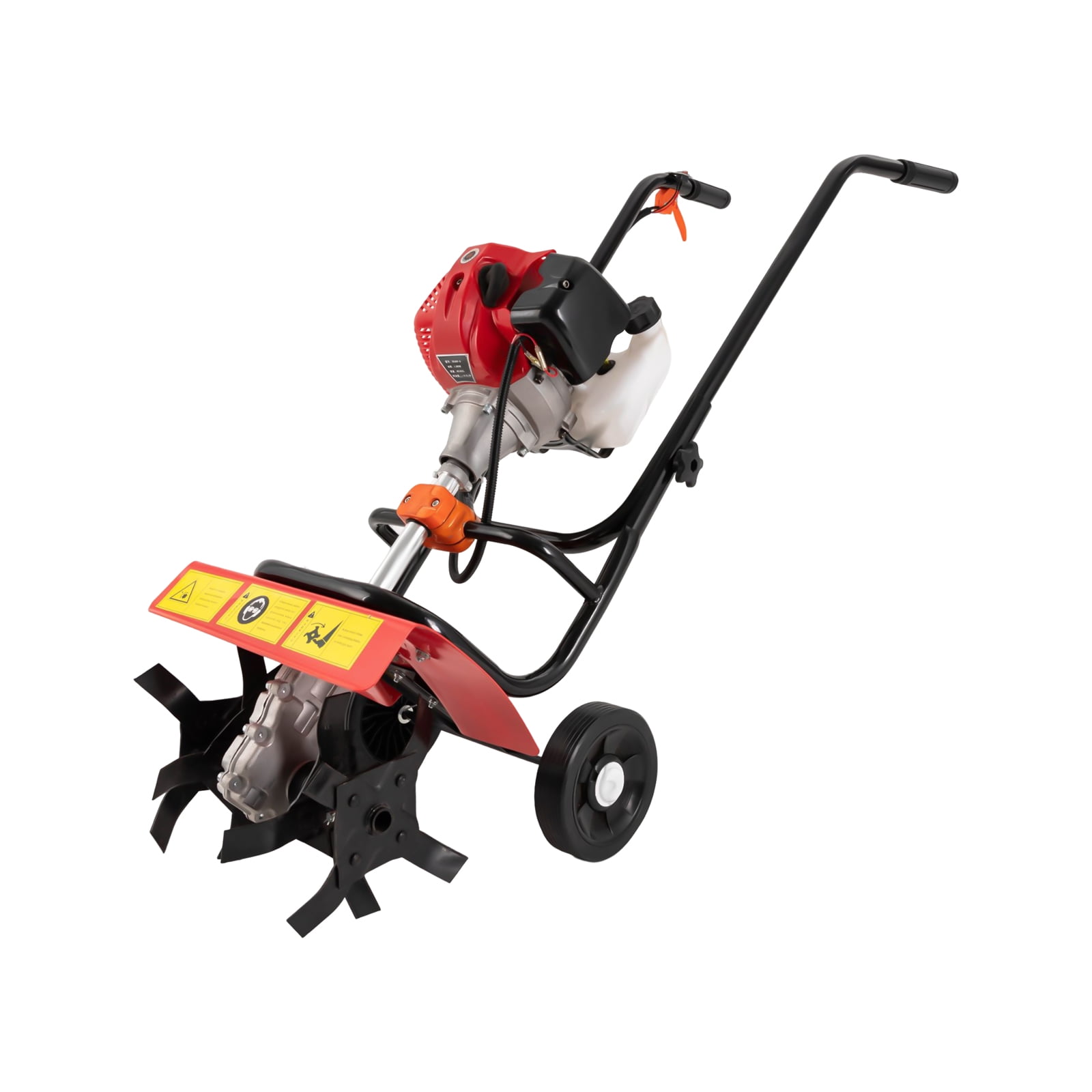 YIYIBYUS 52CC 2-stroke Gas Powered Tiller/Cultivator for Gardening, 14.17in Tilling Width and 1.97-3.94in Tilling Depth