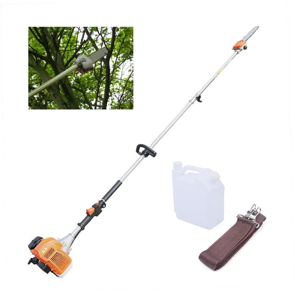 YIYIBYUS 52cc Gas Powered Pole Saw 2-Stroke High Branch Saw Long Reach Extension Tree Trimming Cutting Tool for Sawing High-Altitude Branches