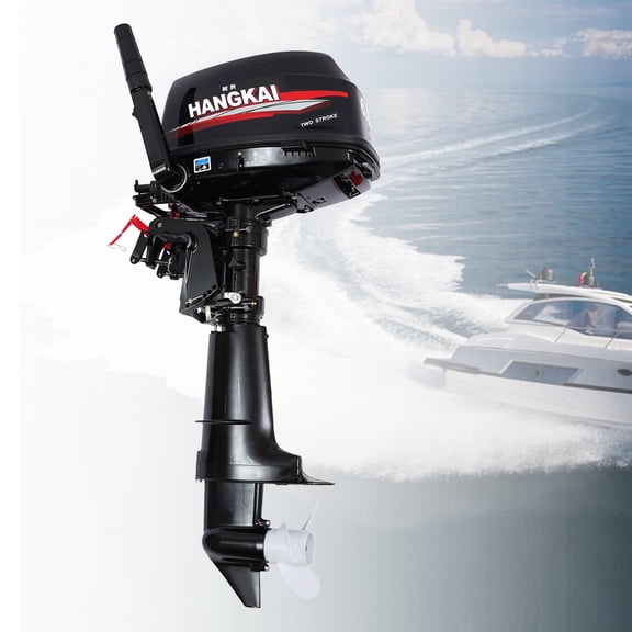 YIYIBYUS 6HP 2-Stroke Outboard Motor Water-cooling Fishing Boat Engine Short Shaft CDI System