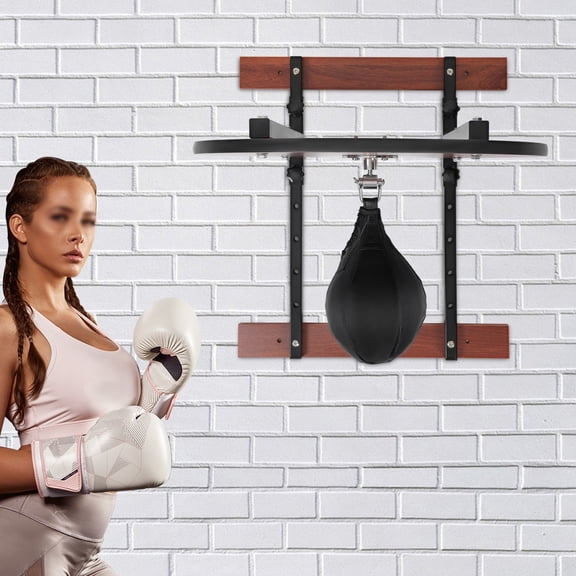 YIYIBYUS Adjustable Speed Bag Platform Kit, Heavy Duty Boxing Training Equipment, Wall-Mounted Professional Fitness Ball Boxing Reaction Training Kit with Shackle Swivel