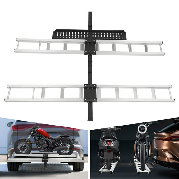 YIYIBYUS Aluminum Motorcycle Carrier Hitch Carrier Motorcycle Bracket for Dirt Bikes,600lbs