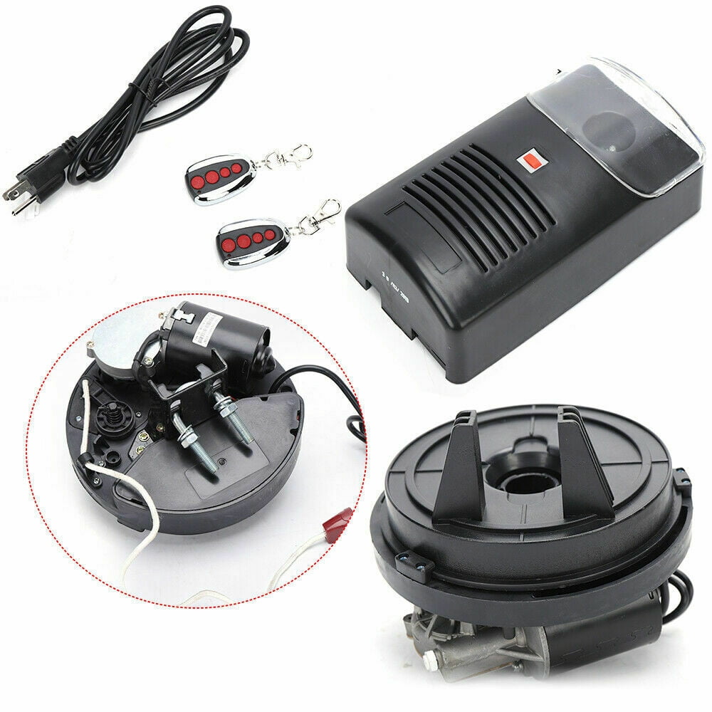 YIYIBYUS Automatic Roll Up Garage Door Opener Rolling Shutter Door Electric Lift Built-in Motor with 2 Remote
