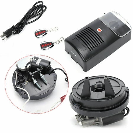 YIYIBYUS Automatic Roll Up Garage Door Opener Rolling Shutter Door Electric Lift Built-in Motor with 2 Remote