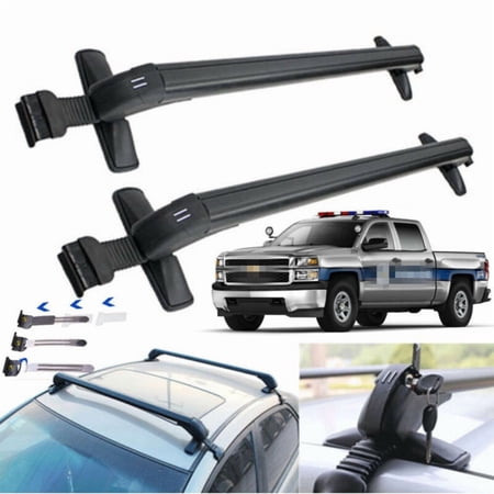 YIYIBYUS Car Universal Roof Rack Baggage Luggage Cross Bar Carrier Aluminum Frame with Lock Adjustable