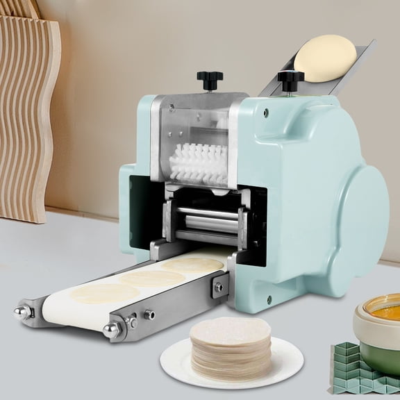 YIYIBYUS Commercial Dumpling Skin Machine, 140W Round Mold Dough Processing Machine, Electric Dumpling Wrapper Maker W/ 3.15 inch Round Mold for Commercial Household Restaurant