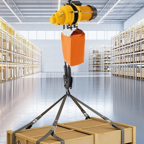 YIYIBYUS Electric Chain Hoist, 2200lbs with 3m Wired Remote Control, 110v Overhead Crane Garage, 1300w Lifting Power System W/Emergency Stop Switch, 13 Feet Max. Pulling Height