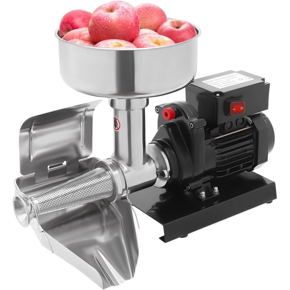 YIYIBYUS Electric Tomato Sauce Maker, 450W Tomato Strawberry Blueberry Strainer, Tomato Press Sauce Maker Machine 160 Kg/H Output  Food Strainer for Jam & Sauce, 110V