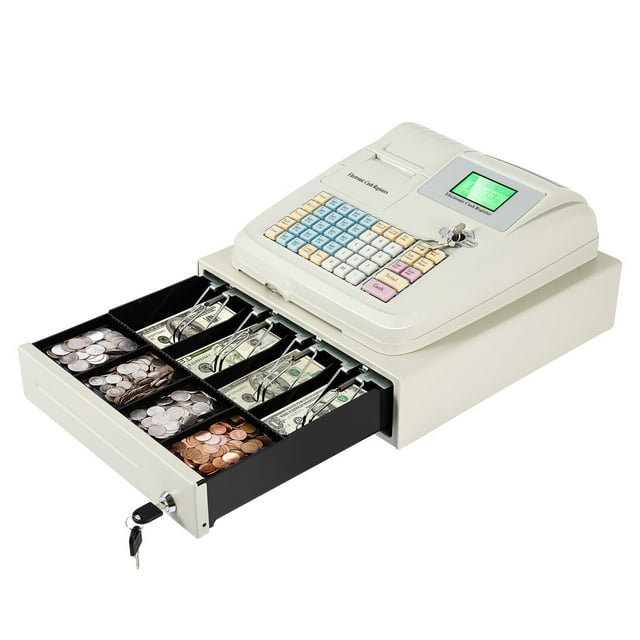 YIYIBYUS Electronic Cash Register 48 Keys Cash Register Commercial 8