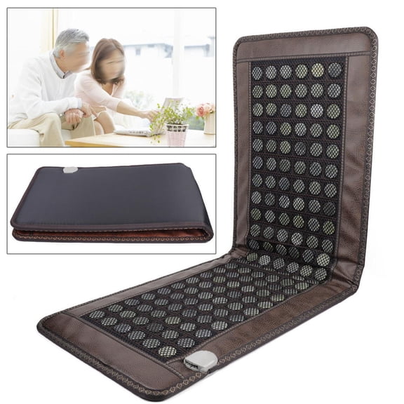 YIYIBYUS Far Infrared Heating Pad Natural Jade Stone Heating Mat for Back Neck Shoulder Fast Pain Relief