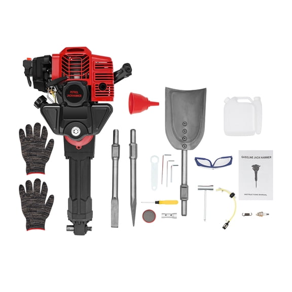 YIYIBYUS Gas Powered Excavator Tree Digger 2-Stroke 52CC Gasoline Garden Shovel Air-Cooled Digging Machine Garden Tree Digger