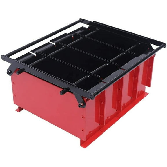 YIYIBYUS Newspaper Clumping Press, Brick Briquette Machine Paper Log Fire Free Eco Recycle Fuel Block for Heating Stove Home Tool Indoor Outdoor Garden (Red)