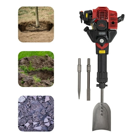 YIYIBYUS Portable Hand-held Excavator 52cc 2-Stroke Garden Tree Digger Air-Cooled Digging Machine