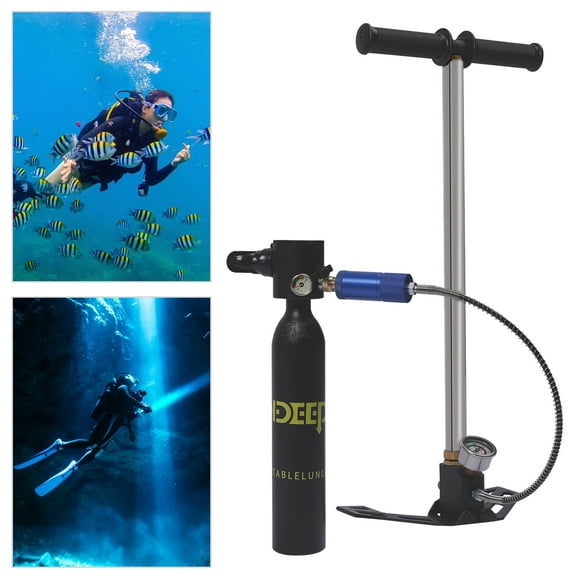YIYIBYUS Portable Mini Diving Scuba Cylinder Kit,4500psi Submersible System Kit Diving Air Tank Equipment 0.5L Air Tank