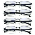 thumbnail image 1 of YIYOUZQT 4 Pack Rimless Reading Glasses Blue Light Blocking Computer Readers for Women Men Rectangular Eyewear Lightweight Magnification Presbyopia Eyeglasses, 1 of 6